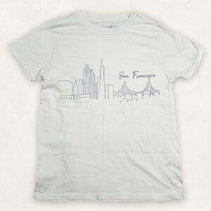 San Francisco Skyline Tee - Light Blue Graphic